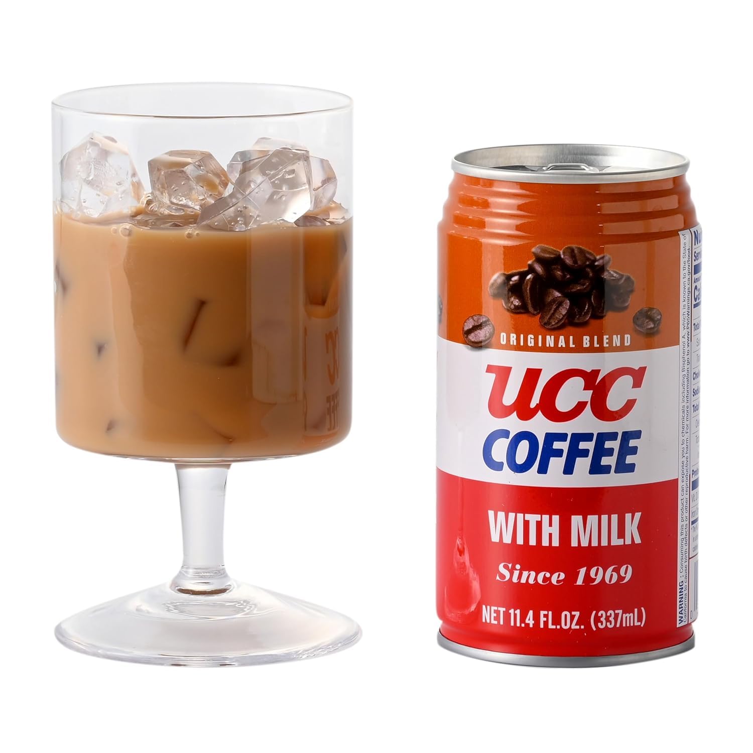 UCC Original Blend Coffee With Milk, Ready To Drink Coffee, Imported from Japan, 11.3 oz (Pack of 1)