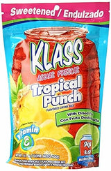 Klass Tropical Punch Flavored Drink Mix with Dried Fruit (Pack of 4)