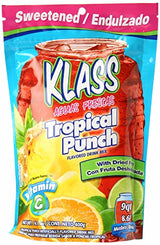 Klass Tropical Punch Flavored Drink Mix with Dried Fruit (Pack of 4)