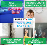 Purefypro Disinfectant Spray (16oz, 2pk) No Rinse. No Residue. Kills 99.9999% MRSA, Norovirus, Flu Virus, and Fungi, Drug Resistant Germs. Suitable