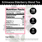 Buddha Teas - Organic Echinacea Elderberry Blend - Herbal Tea - For Health & Wellbeing - With Antioxidants & Minerals - Clean Ingredients - No