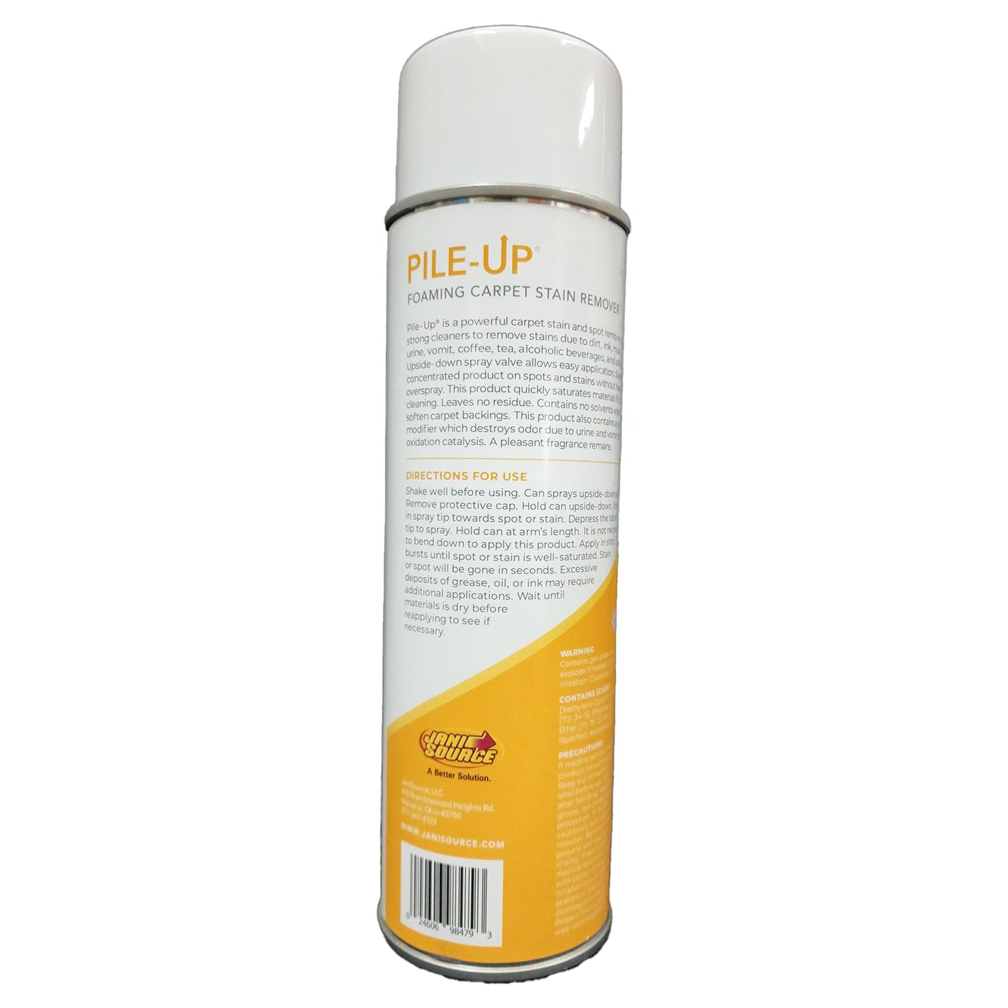 Jani-Source Pile-Up Foaming Carpet Stain Remover, Foaming Aerosol, 18 oz Net (3, 3 Pack)