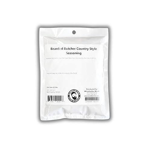 Bearded Butchers Country Style Seasoning, 8oz - Seasons Up to 25 lbs Meat - Classic Breakfast Sausage Blend - Savory & Slightly Sweet - No MSG