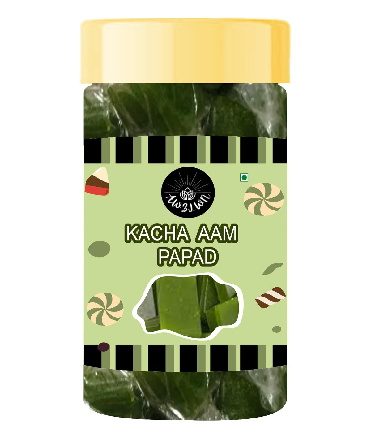 Awzlwn Indian Taste Candy (7.05 OZ / 200 GM, Kacha Aam Papad)