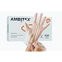 Ambitex Medium Clear Poly Gloves, Box of 500