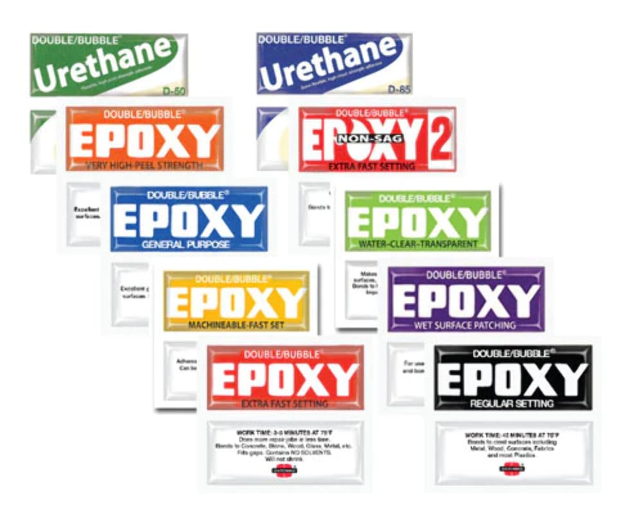 Hardman Double Bubble Epoxy & Urethane - Variety Packs/Multi Packs (20)