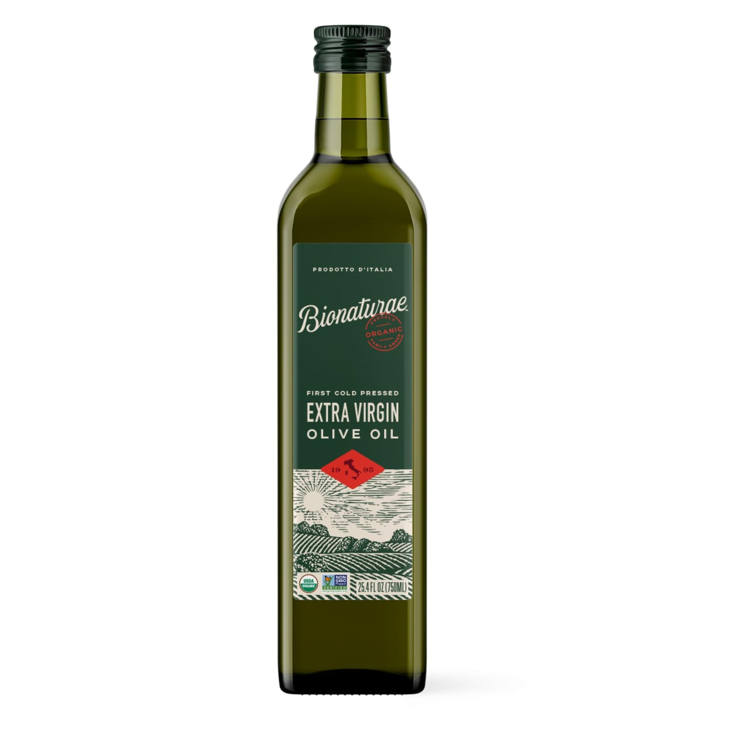 Bionaturae Extra Virgin Olive Oil - Organic Olive Oil, Non-GMO, USDA Certified Organic, Recyclable Glass, 100% Authentic Italian Olive Oil, Made in