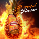 El Yucateco Habanero & Grilled Pineapple Hot Sauce, Sweet & Spicy Mexican Gourmet, Real Habanero Peppers, 2-Pack, 4 fl oz Bottles