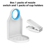 KERZEAT Laundry Detergent Dispenser Cup Holder & Nozzle Force-Saving Switch, Drip Catcher, Soap Dispenser, Room Organization and Storage