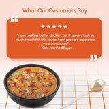 Food Earth Indian Simmer Sauce - Butter Chicken - Organic, Vegan, Gluten-Free, GMO-Free - Microwavable Cooking Sauce - 12 Pouches (5.29 oz Each)