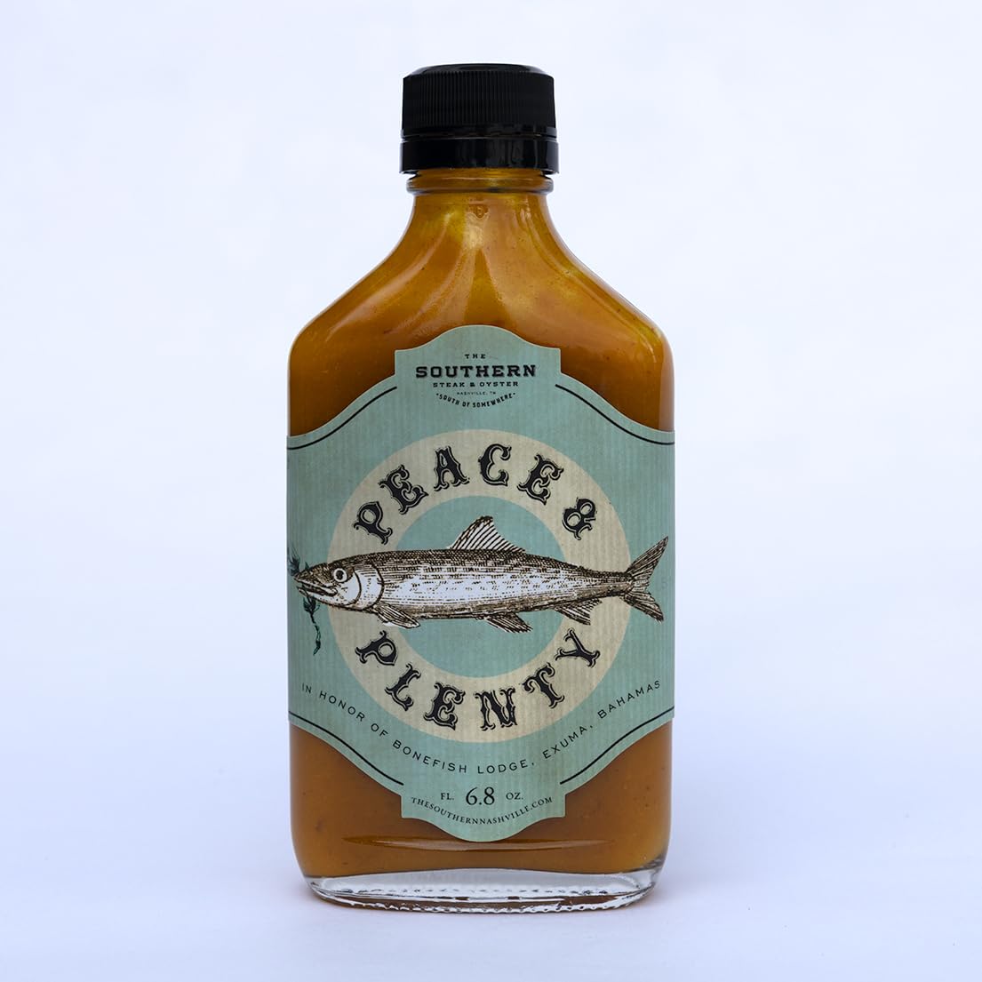 Peace and Plenty Sauce, 6.8 oz Bottle - Sweet & Spicy Gourmet Sauce with Pineapple, Mango & Chili Peppers - Tropical Hot Sauce for Chicken, Seafood