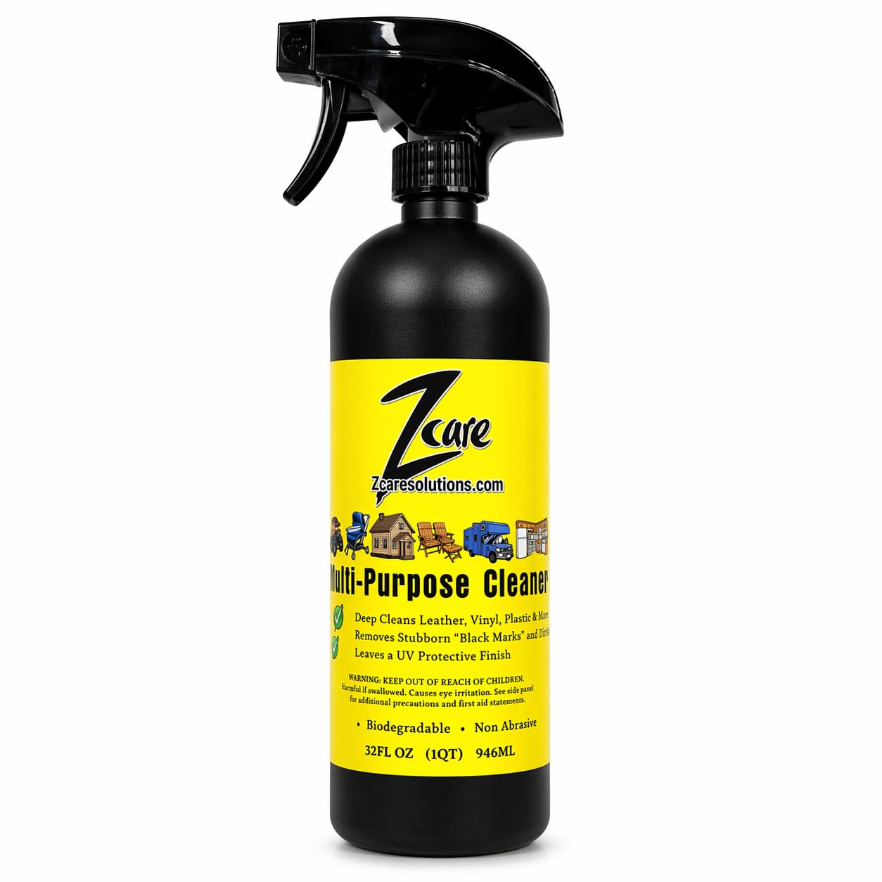 Z care Boat Cleaner Spray, All Purpose Marine Cleaner for Boats, Cars, & RV Interior Exterior Multi Surface Cleaner Removes Black Streaks Dirt Grime
