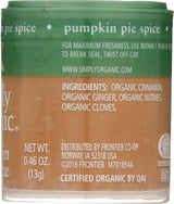 Simply Organic Pumpkin Pie Spice, Certified Organic | 0.46 oz | Pack of 12