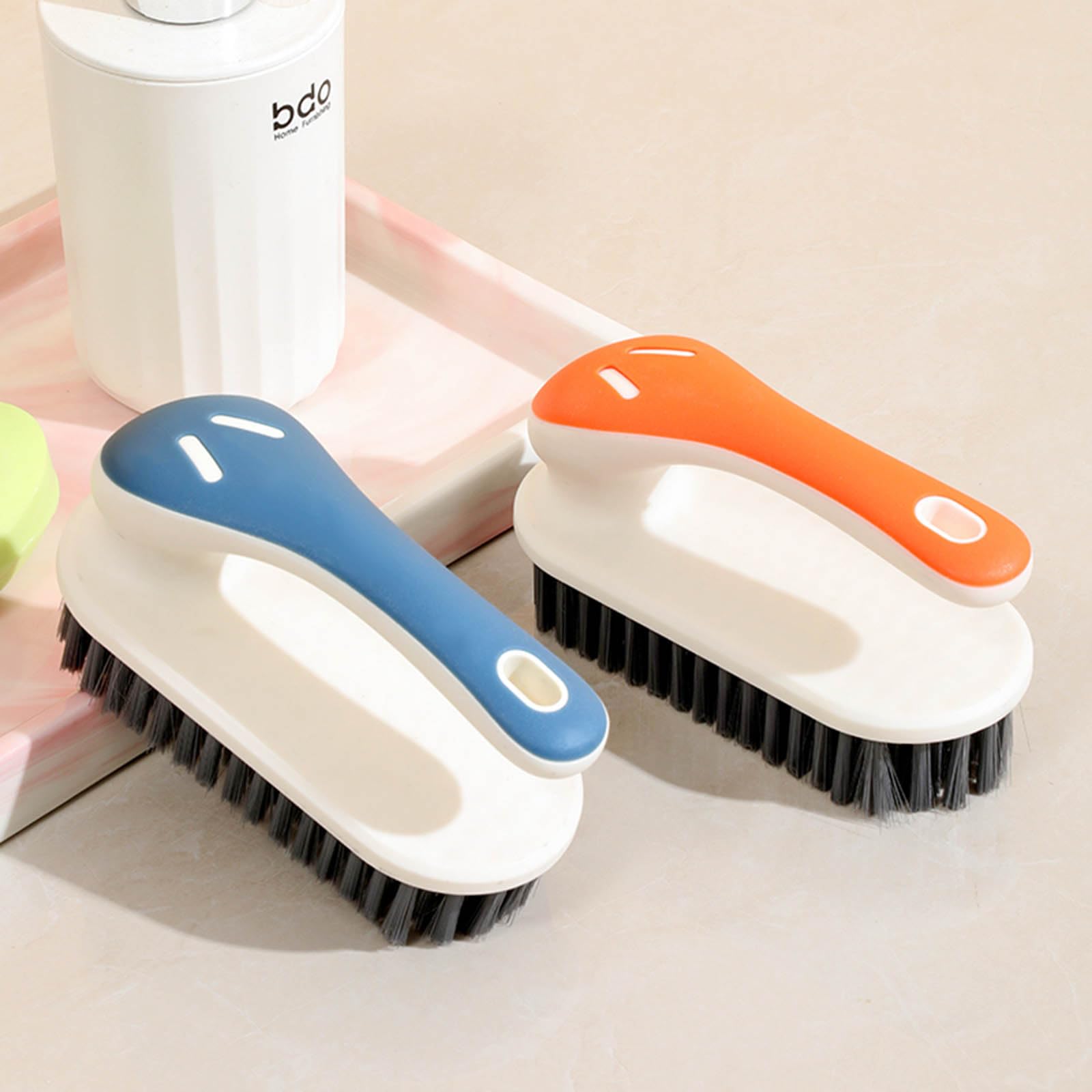 Soft Bristle Scrub Cleaning Brush Stain Remover Brush Fabric Cleaning Brush Laundry Brush Small Scrub Brush Cleaner Household Cleaning Brushes