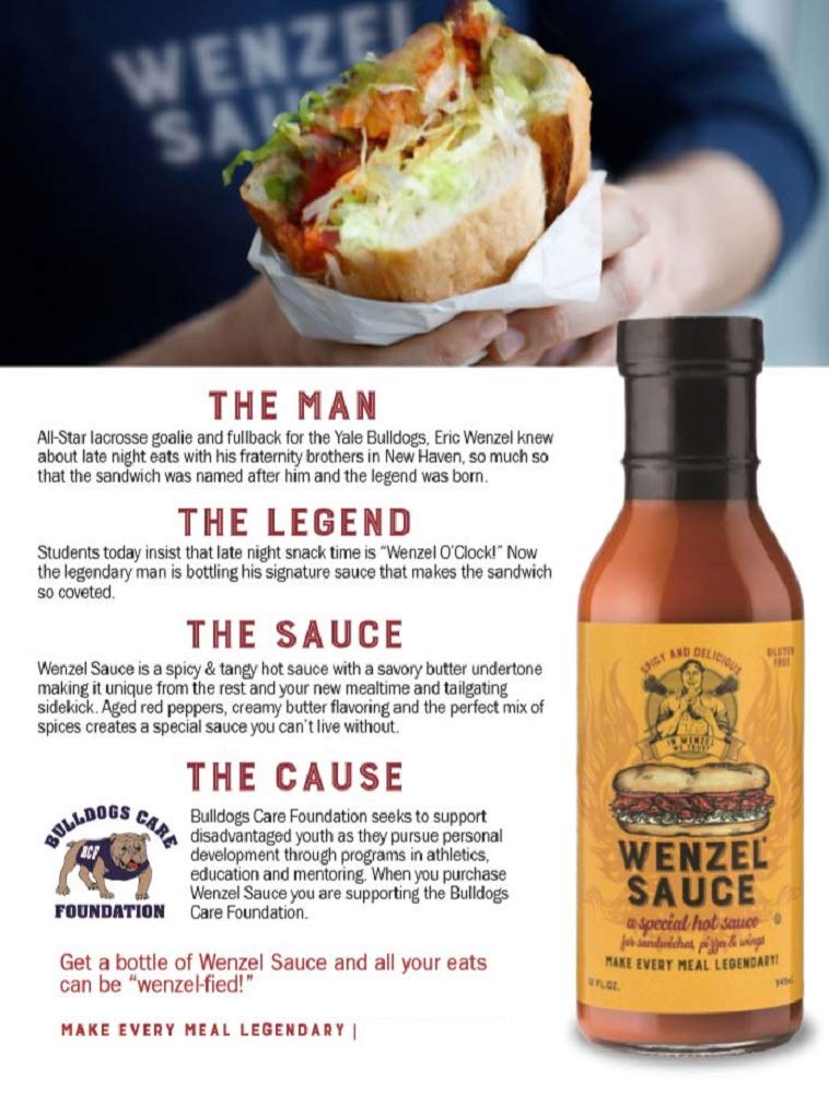 Wenzel | #1 Sandwich Hot Sauce Spicy Tangy Delicious Makes For A Legendary Meal, 12oz Bottle 2-pack