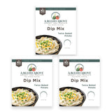 A Spice Above Dips, Spreads, and Dressing Mixed Seasonings Party Packets, 3 Pack (Loaded Baked Potato)