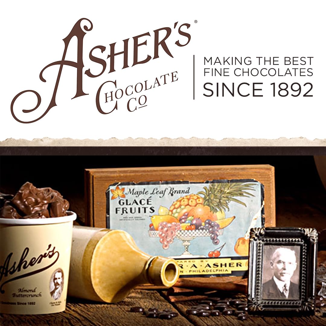 Asher's Chocolates, Candy and Chocolate Assortment, Grab a Gift Box, Giftable Design, Small Batches of Kosher Chocolate, Family Owned Since 1892 (12