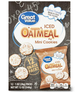 Great Value Iced Oatmeal Nut Free School Friendly 12 Pack