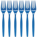 Fun Express - Royal Blue Plastic Forks (50 Pc) - Party Supplies - Solid Tableware - Cutlery - 50 Pieces