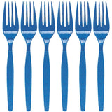 Fun Express - Royal Blue Plastic Forks (50 Pc) - Party Supplies - Solid Tableware - Cutlery - 50 Pieces