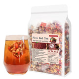 Wu Hong tea 8.81oz (10g×25packets) Five red Tea Brown sugar wolfberry red date peanut red bean Combination tea Bag blister Tea bag ???250g