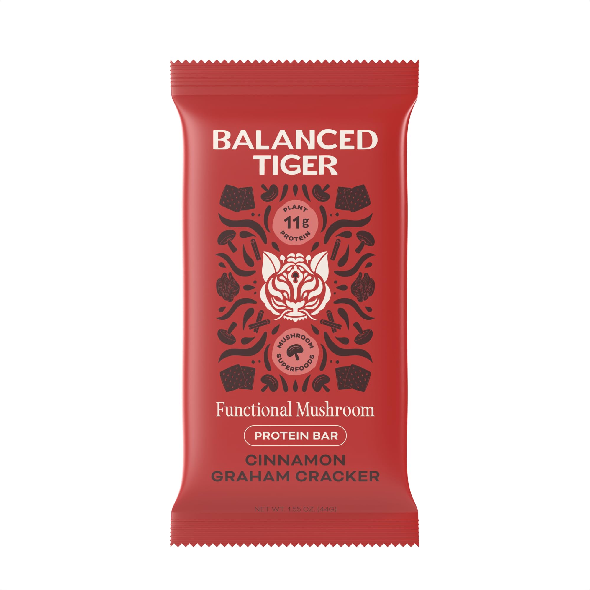 Balanced Tiger Cinnamon Graham Cracker Bar, 1.55 OZ