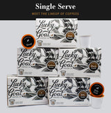 Lucky Goat Coffee - Southern Pecan Coffee Pods - Flavored 10 ct Box - Compatible w/Single Serve Keurig K-Cups 1.0 & 2.0 - Medium Roast - Nutty Sweet