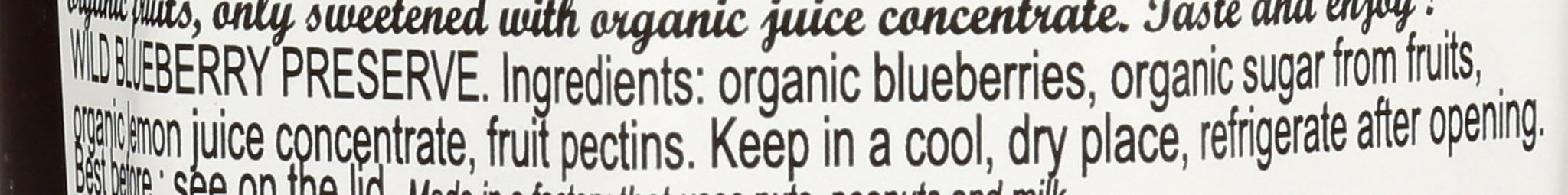 LUCIEN GEORGELIN Organic Wild Blueberry Fruit Spread, 11.28 OZ