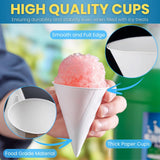 Smygoods Disposable White Paper Cone Cups (Pack of 200-4.5 oz) Eco-Friendly, Leak-Proof, Ideal for Events, Water Coolers, Quick Hydration & Efficient