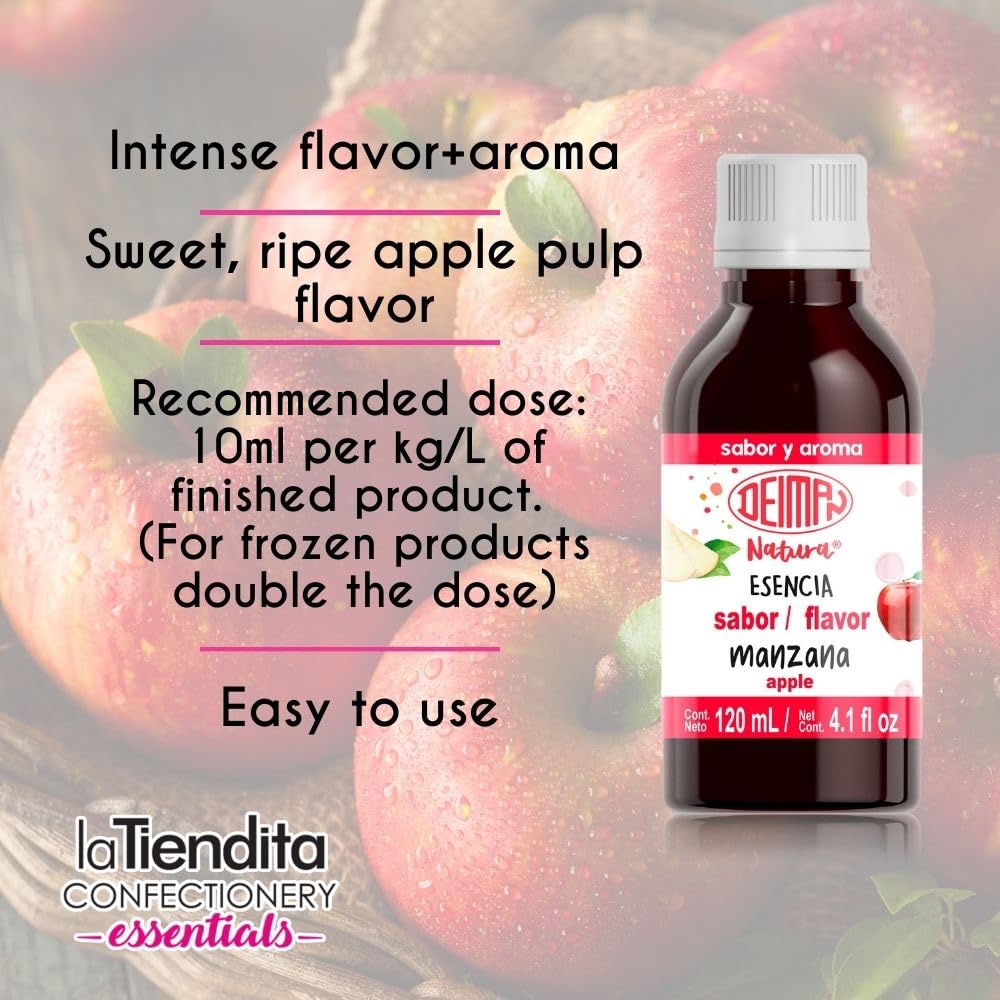 Deiman Natura Artificial Food Flavoring Apple Essence (4 fl oz)