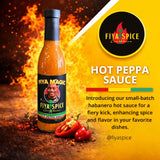 Caribbean Hot Pepper Sauce | Jamaican Habanero Blend | Bold Island Heat | 12 fl oz