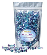 GLITTERATI All Natural Deluxe Mint Italian Miniature Hard Candies, Individually Wrapped Gourmet Candy, Vegan, Gluten Free, Non-GMO, Resealable Pouch