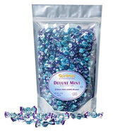 GLITTERATI All Natural Deluxe Mint Italian Miniature Hard Candies, Individually Wrapped Gourmet Candy, Vegan, Gluten Free, Non-GMO, Resealable Pouch
