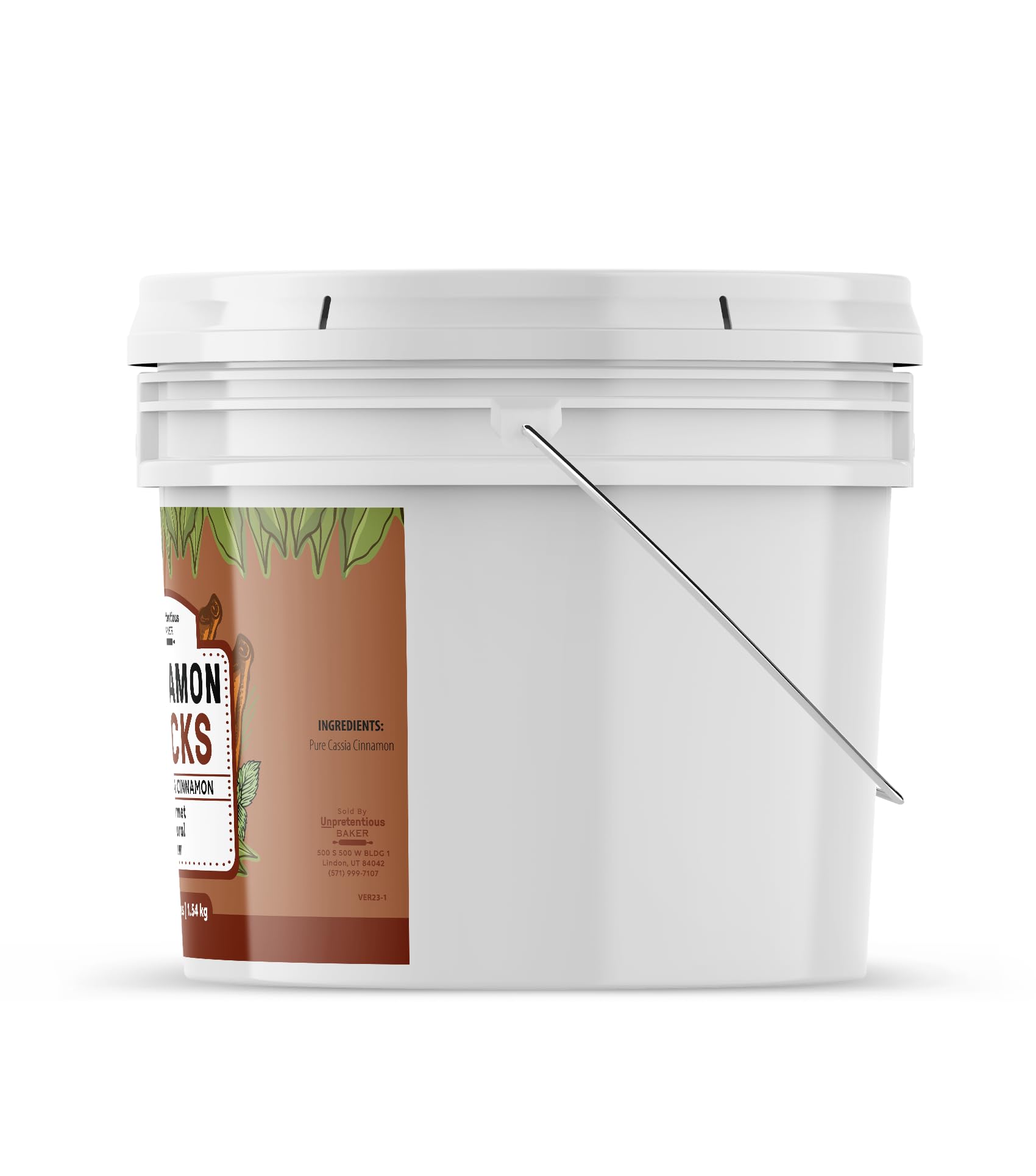 Unpretentious Cinnamon Sticks, 2 Gallon Bucket, Cassia Cinnamon, Pure & Natural, Cooking & Baking