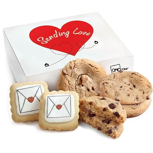Care package Gift Basket Sending Love Hugs Cookie Chocolate Chip Cookies For Men Women Kids | INDIVIDUALLY WRAPPED | Large Cookies | Get Well Soon