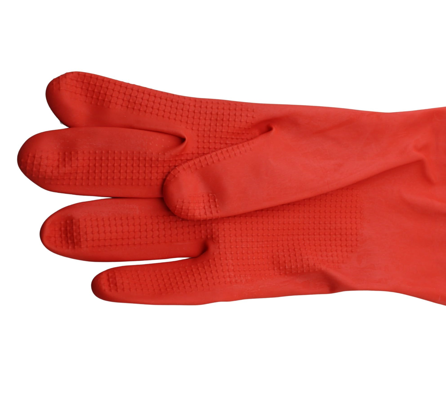 Dependable Industries inc. Essentials 3 Pair Decorative Boutique Latex Cleaning Dishwashing Gloves with Fancy Cuff Size Medium Random Designs