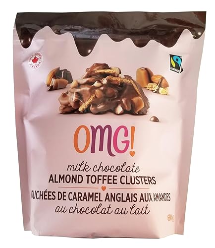 OMG! Milk Chocolate Almond Toffee Clusters, 680g/24 oz