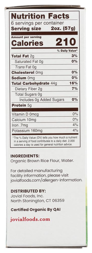JOVIAL PASTA BRWNRCE ORG PENNE R 12OZ