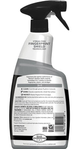 Weiman Stainless Steel Cleaner & Polish, Anti Fingerprint Spray Stainless Steel Cloth, Water Spots & Grease, No Streaks or Residue, Safe for Metal