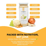 LIVWELL Dairy-Free Cauliflower Pasta Sauce - Plant Based Vegan Alfredo Pasta Sauce with Cauliflower, Roasted Garlic & Cashews, Nutrient Rich, Non GMO
