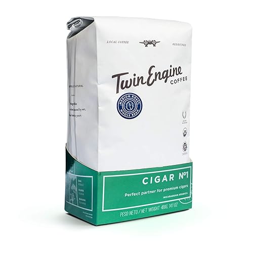 TWIN ENGINE COFFEE NICARAGUAN CIGAR BLEND #1 - Medium Roast, Whole Bean, 14.1oz | Specialty Grade, Small Batch, 100% Nicaraguan Arabica Coffee