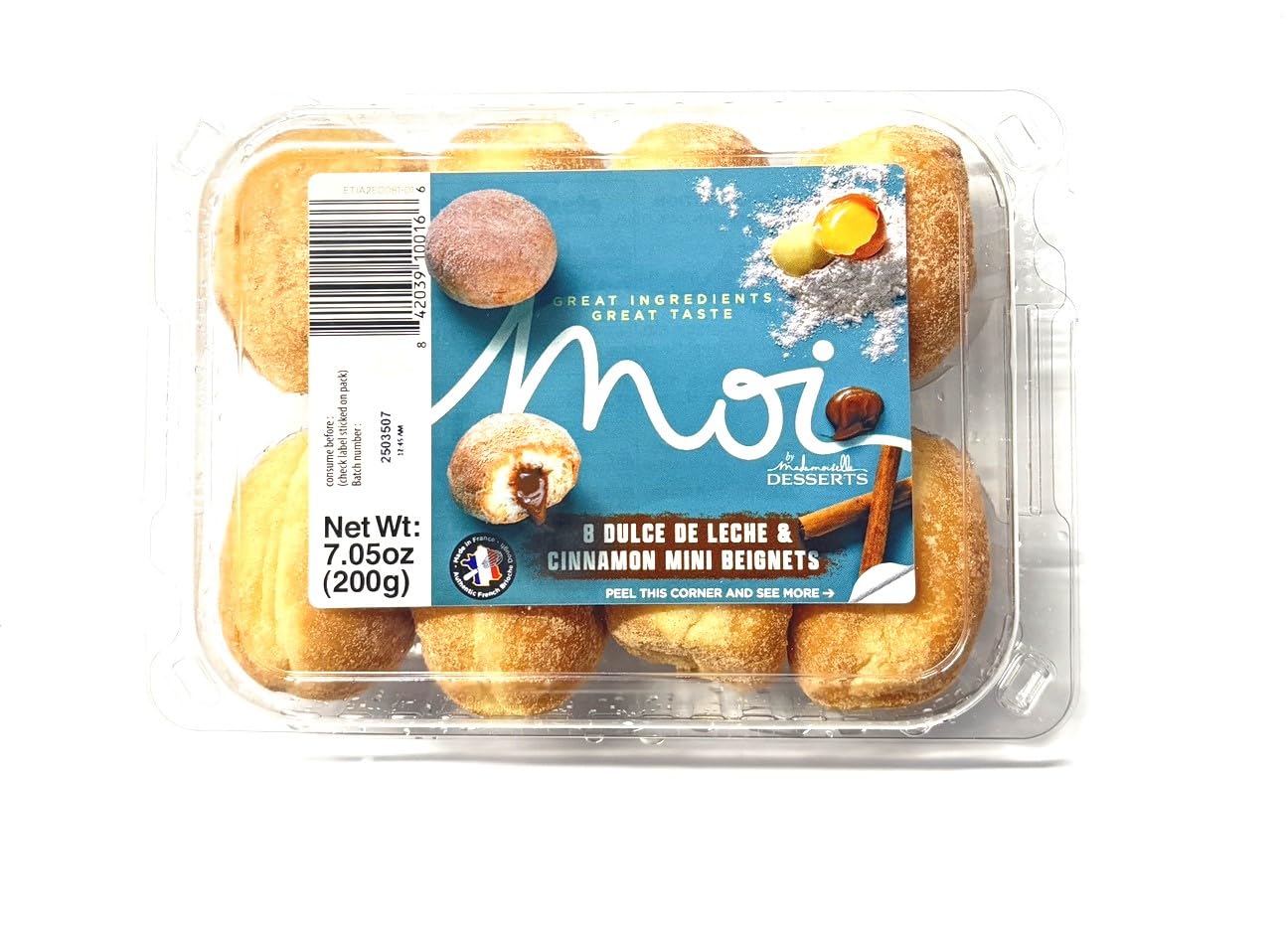 Mademoiselle Desserts Dulce de Leche Beignets 8 Count, 7 OZ