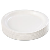 Hoffmaster PL7095 9" White Deep Ridge Paper Plate (10 Packs of 50)