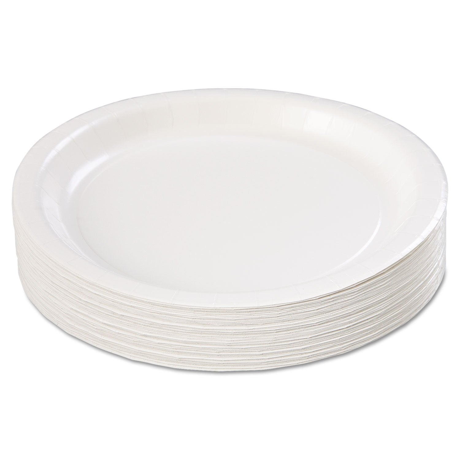 Hoffmaster PL7095 9" White Deep Ridge Paper Plate (10 Packs of 50)