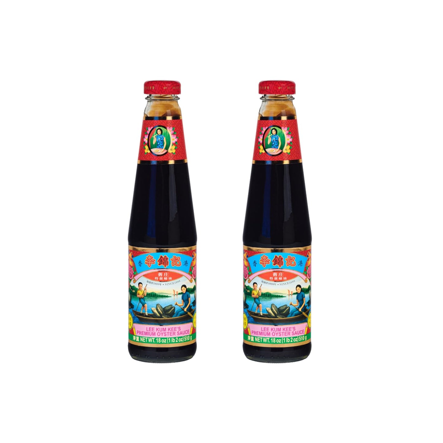 Lee Kum Kee Premium Oyster Flavored Sauce (18 oz - 2 Pack), Rich & Savory, All-Purpose Seasoning, Perfect for Marinades, Stock, Gravy, Stews,
