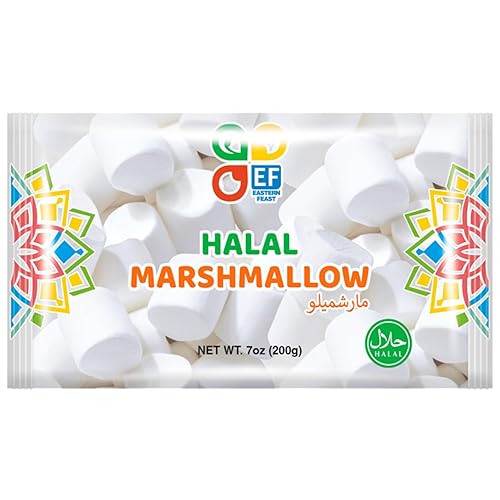 Eastern Feast - Halal Marshmallow, 7oz / 200g, (Pack of 4), (Classic, Large)
