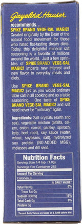 Vege-Sal Spike Natural Seasoning Original VEGESAL 10 oz ( 2 Pack )