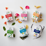 Ahmad Tea Natural Benefit Functional Tea Selection Pack | Green teas, Fruit & Herbal Infusions | Perfect herbal tea gift - 60 Teabag Sachets | 6
