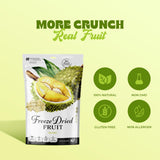 Life Plus Style Gourmet Hashtag Munch Freeze Dried Durian Snacks No Added Sugar Naturally Sweet Fruit Snacks For Everyone Non GMO Gluten Free Vegan