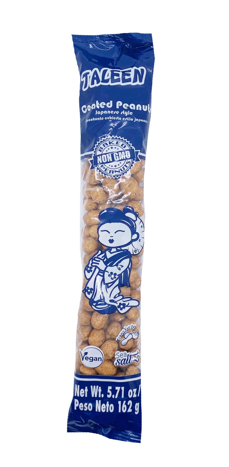 Taleen Japanese style Roasted Peanuts 10ct 5.71oz tube bags 3lbs 9.1oz